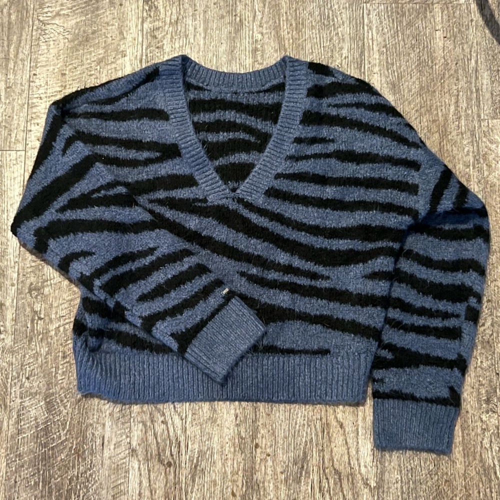 Victoria’s Secret PINK Blue V-neck Sweater